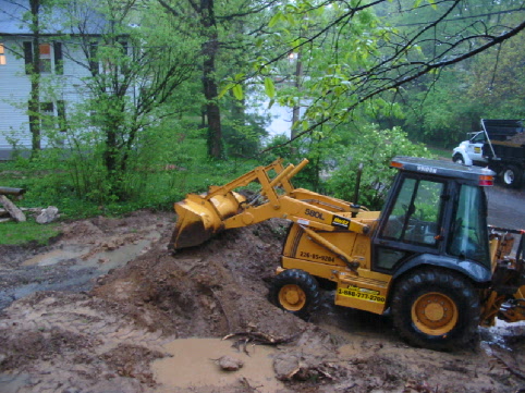 House Addition 2003 April 24 muddy pit.jpg